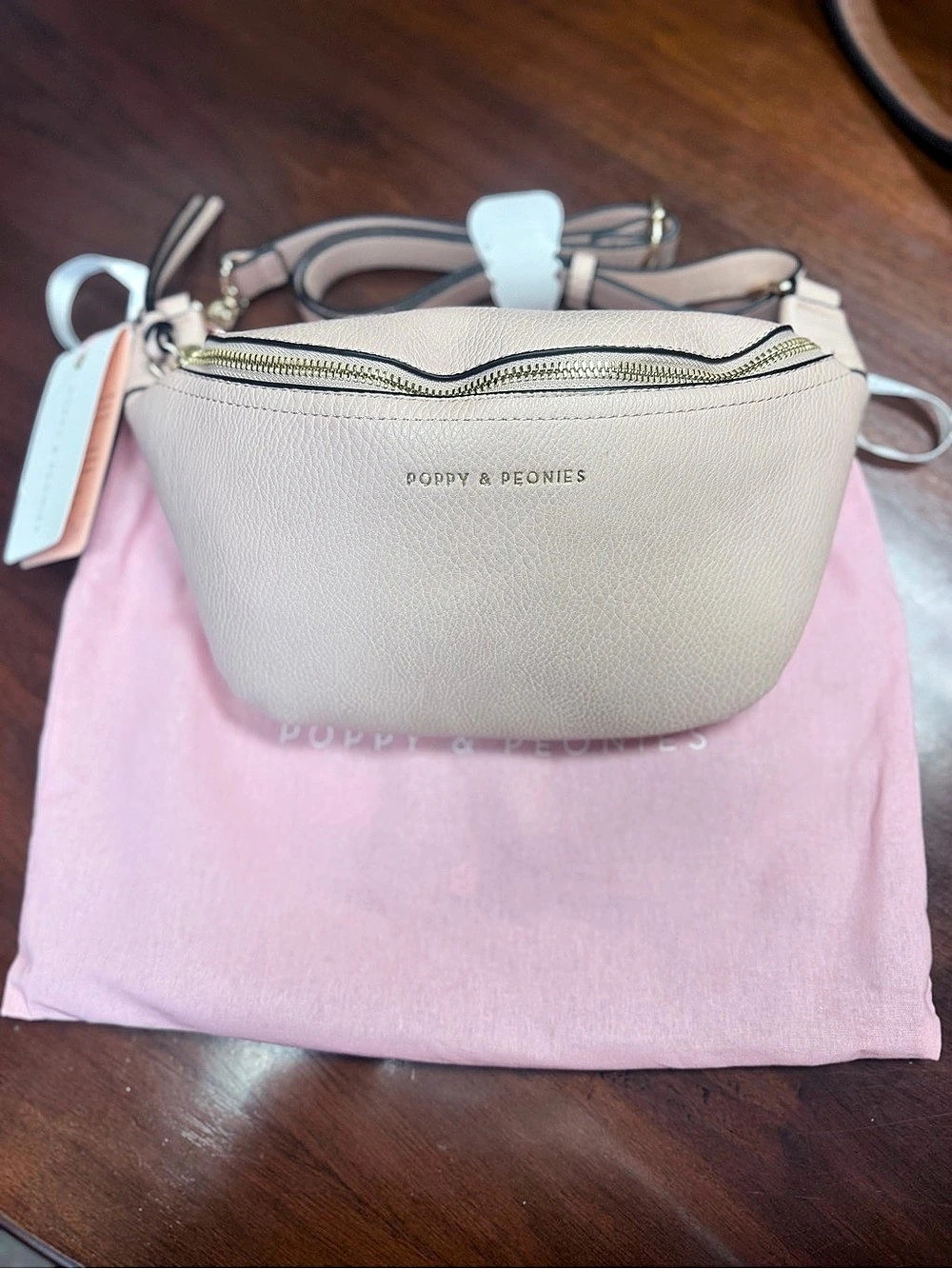 Poppies & Peonies Pink Crossbody Bag Like New